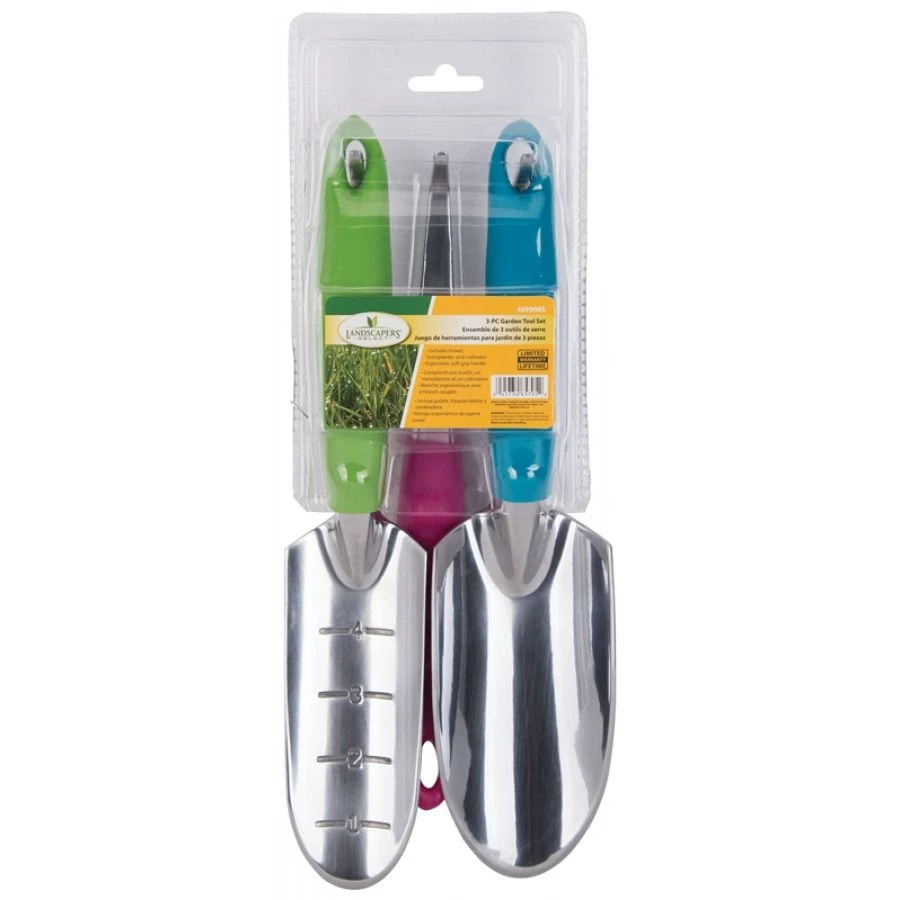 Landscapers Select GT926ABC Hand Trowel Set, Aluminum, 3-Piece