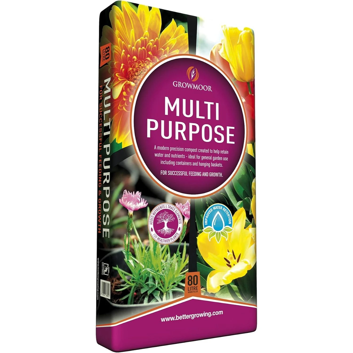 GROWMOOR MULTIPURPOSE COMPOST 80LTR