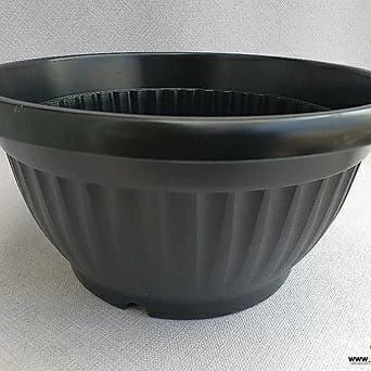 HALF BALL POT 35 CM BLACK