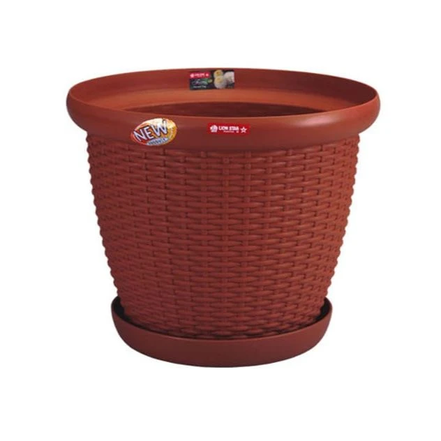 NTHP0264 RATTAN POT 45CM (TERRACOTA)
