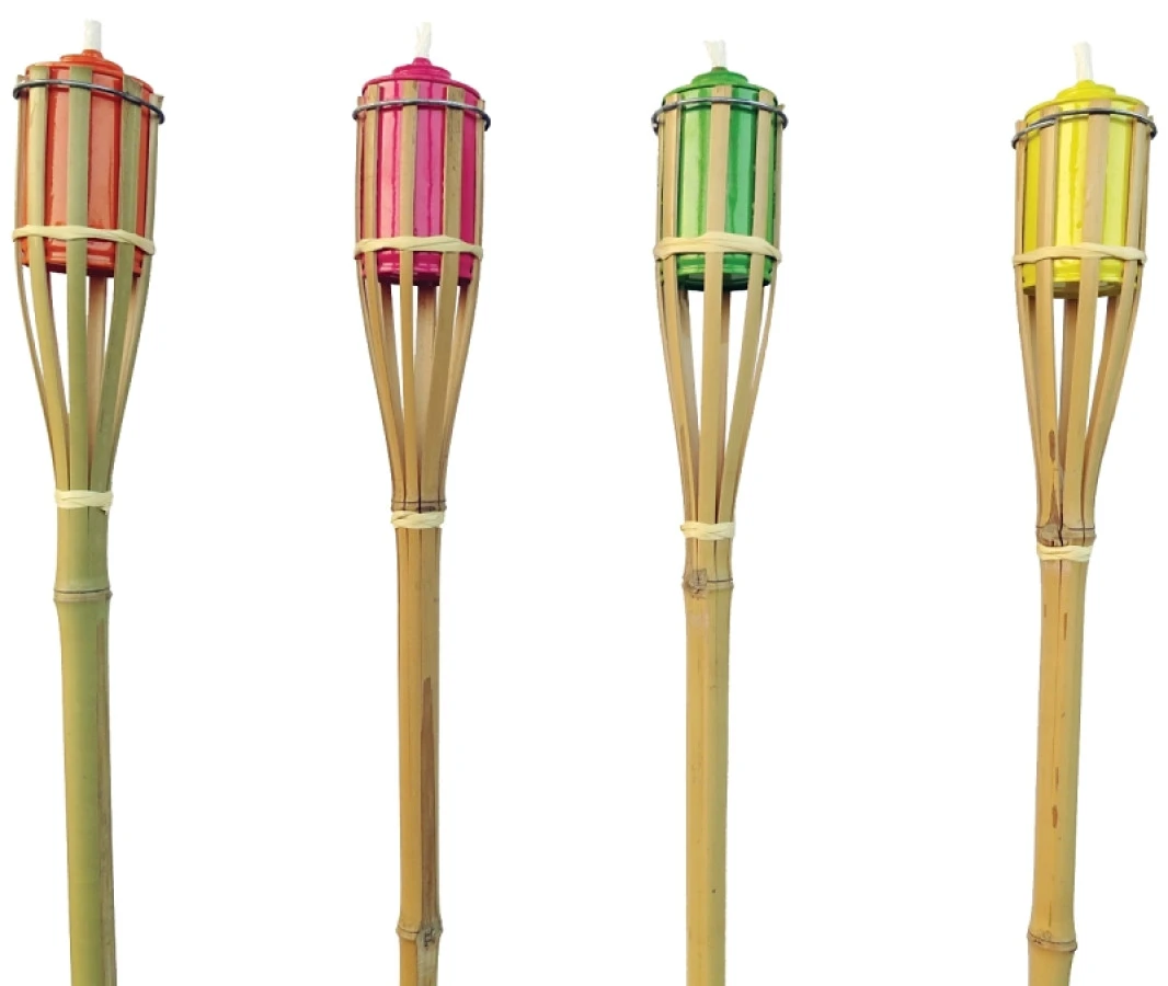 4FT BAMBOO TORCH ASST COLORS