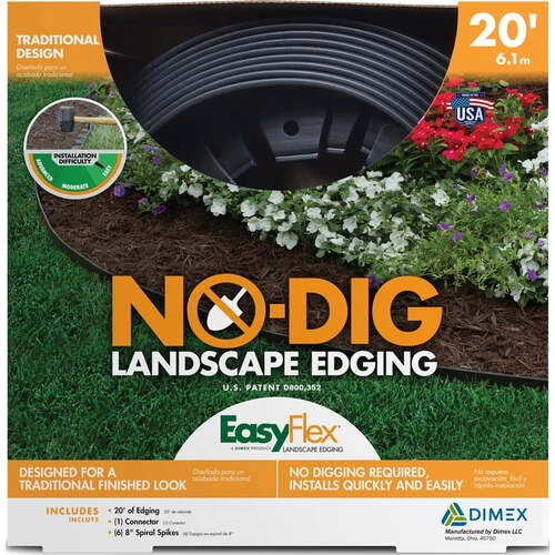 NO DIG LANDSCAPING EDGING SCALLOPED (20/6.1M