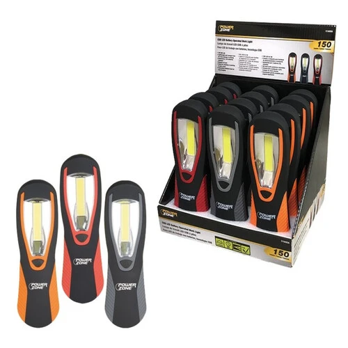 Power Zone LP-3315B Cob Series Cob Work Light, 1-Lamp, LED Lamp, 150 Lumens (Case of 12)