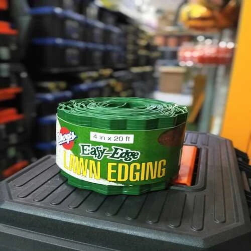 Warp's Easy-Edge LE-420-G Lawn Edging, 20 ft L, 4 in H, Plastic, Green