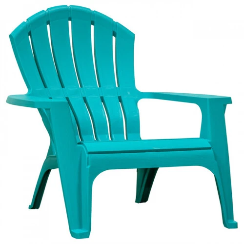 Adams RealComfort 8371-94-3902 Adirondack Chair, 30 in W, 32-1-2 in D, 37-1-2 in H, Polypropylene Seat, Teal Frame