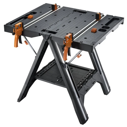 Folding Work Table with Quick Clamps