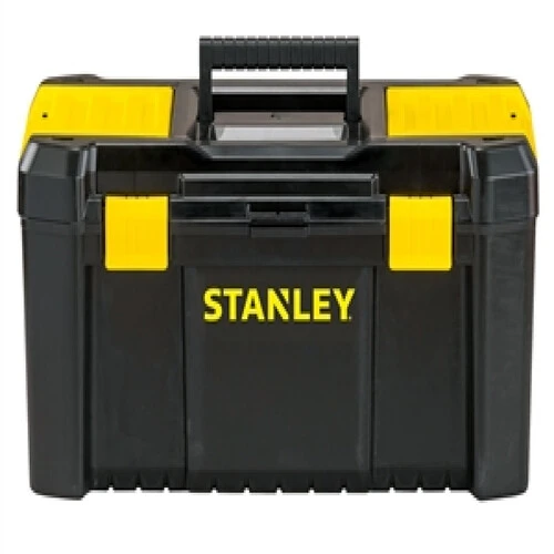 STANLEY Tool Box, 981.3 cu-in, Polypropylene, Black, 19 in L x 9-7-8 in W x 9-3-4 in H Outside