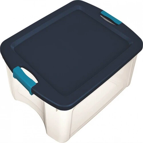 Sterilite 14449606 Carry Tote, Plastic, Clear, 23-5-8 in L, 18-5-8 in W, 9-1-4 in H