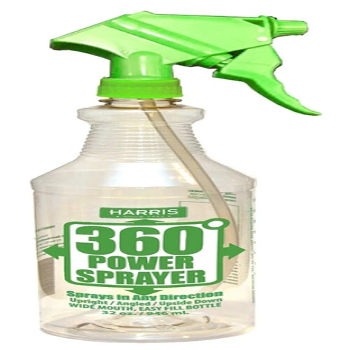 HARRIS Spray Bottle, Adjustable Nozzle, Plastic, Clear