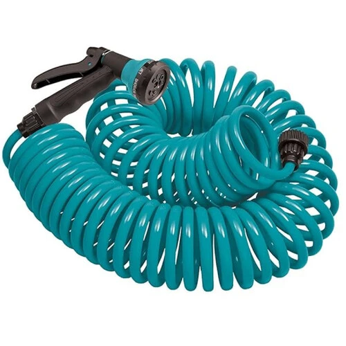 Orbit Coil Garden Hose, 50 ft, Lime.