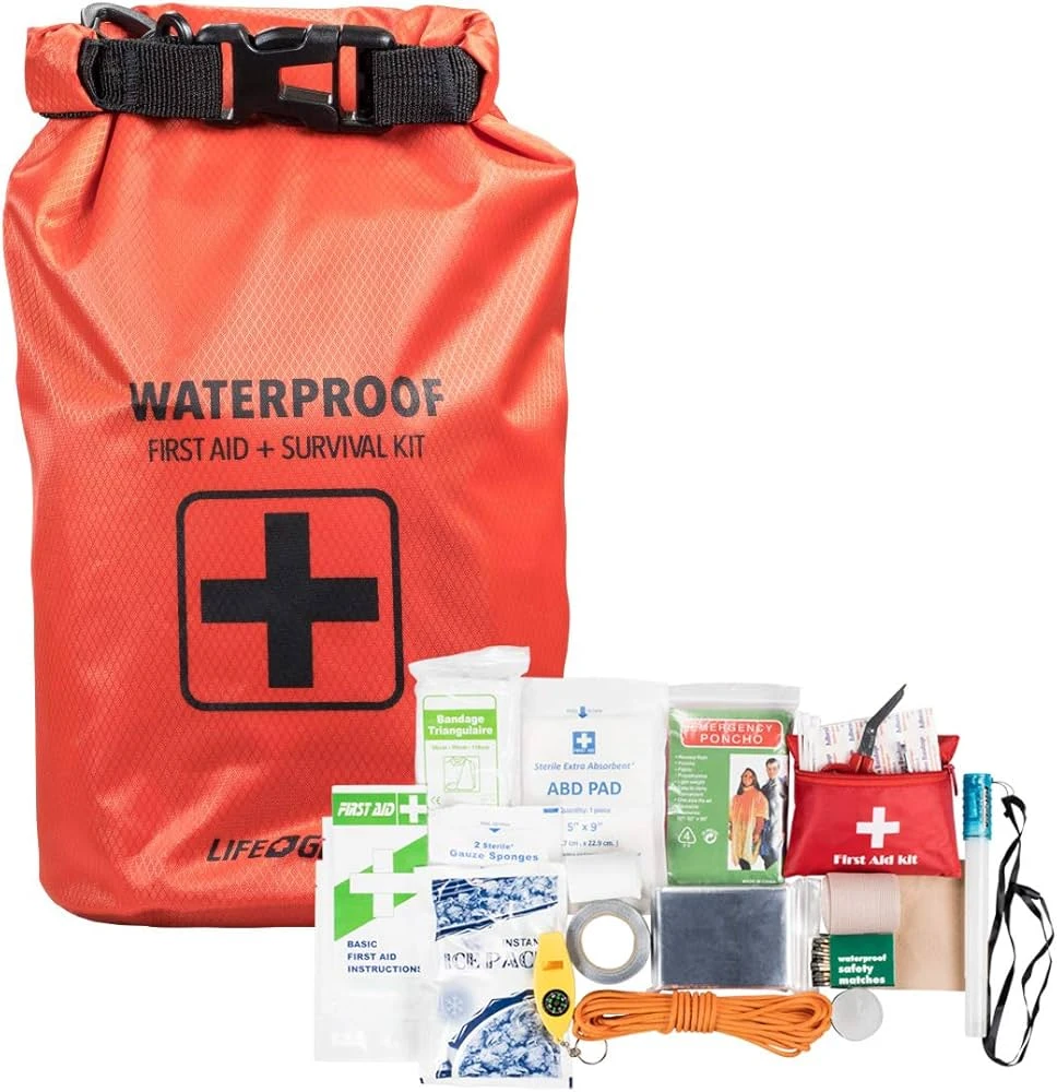 Life+Gear 130-Piece Dry Bag First Aid & Survival Kit